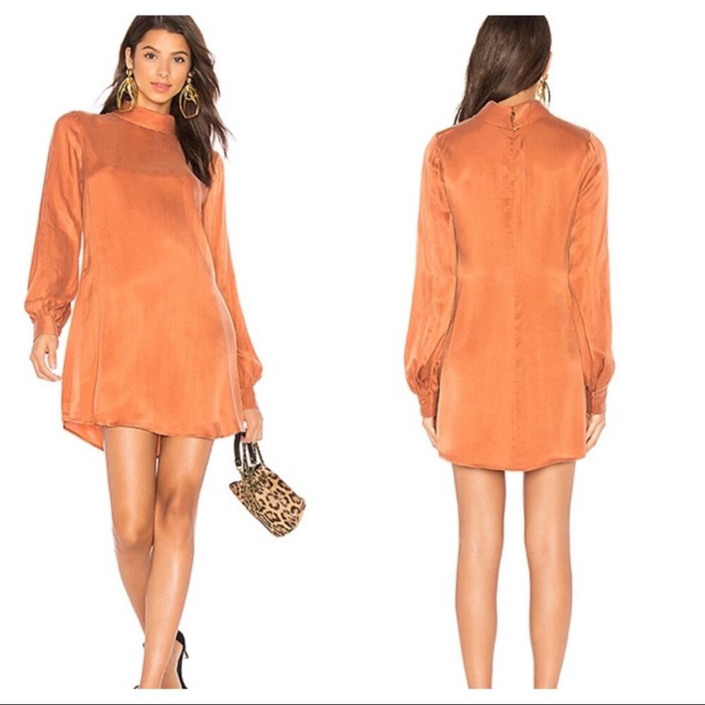LPA x Revolve copper mini dress